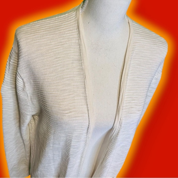 Madewell ‘Summer Ryder Cardigan Sweater in Stripe’ in “Pearl Ivory” Size Small - Picture 6 of 16